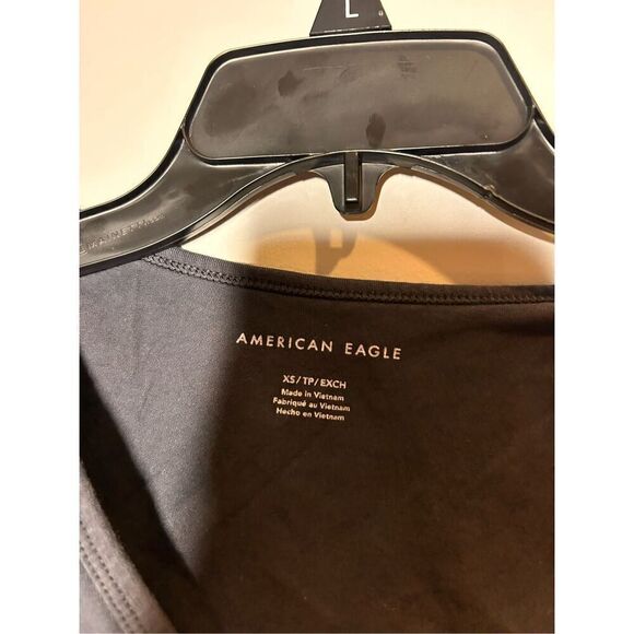 American Eagle black crop top size XS C6-5 - Picture 3 of 3